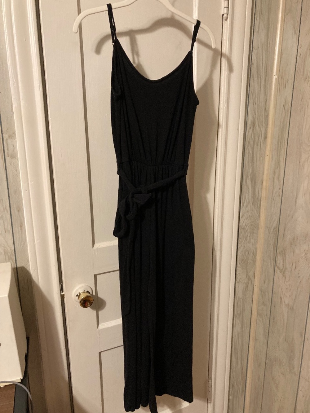 Spaghetti strapped, pant style jumper with pockets